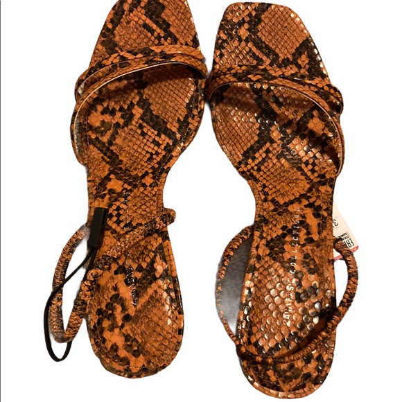 NWT Zara mid-height heeled elastic strap sandals - Picture 11 of 11